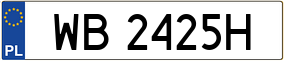 Trailer License Plate